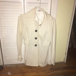 Cream banana republic coat